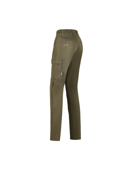 Pantaloni moto femei Urban Seventy vara model SD-PC26 Teide Cargo culoare: forest green