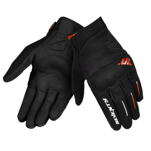 Manusi barbati Urban vara Seventy model SD-C40 Asphalt culoare: negru/rosu - degete tactile