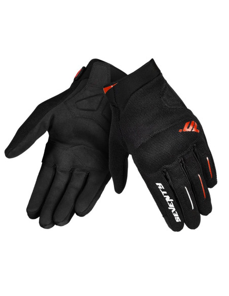 Manusi barbati Urban vara Seventy model SD-C40 Asphalt culoare: negru/rosu - degete tactile