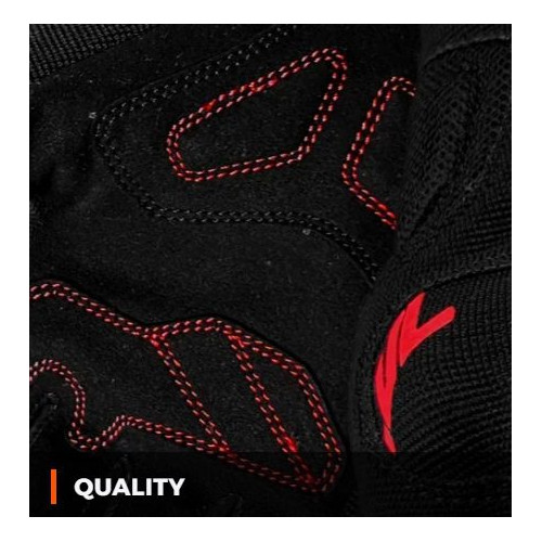 Manusi barbati Urban vara Seventy model SD-C40 Asphalt culoare: negru/rosu - degete tactile 2