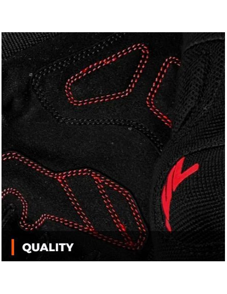 Manusi barbati Urban vara Seventy model SD-C40 Asphalt culoare: negru/rosu - degete tactile