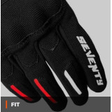 Manusi barbati Urban vara Seventy model SD-C40 Asphalt culoare: negru/rosu - degete tactile