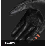 Manusi barbati Racing/Naked vara Seventy model SD-N30 Mugello culoare: negru/rosu - degete tactile