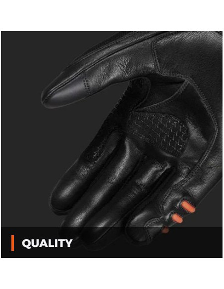 Manusi barbati Racing/Naked vara Seventy model SD-N30 Mugello culoare: negru/rosu - degete tactile