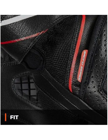 Manusi barbati Racing/Naked vara Seventy model SD-N30 Mugello culoare: negru/rosu - degete tactile