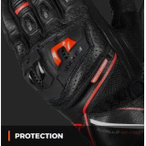 Manusi barbati Racing/Naked vara Seventy model SD-N30 Mugello culoare: negru/rosu - degete tactile