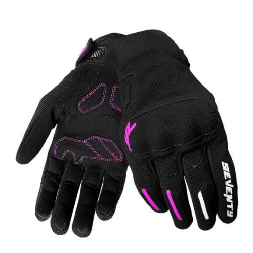 Manusi femei Urban vara Seventy model SD-C42 Asphalt culoare: negru/fuchsia (roz) - degete tactile