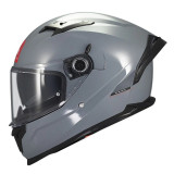 Casca integrala MT Braker SV A12 gri lucios (ochelari soare integrati) - tip viziera: MT-V-28B - DKS435 - punctaj maxim SHARP Te