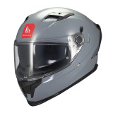 Casca integrala MT Braker SV A12 gri lucios (ochelari soare integrati) - tip viziera: MT-V-28B - DKS435 - punctaj maxim SHARP Te