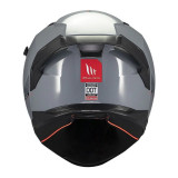 Casca integrala MT Braker SV A12 gri lucios (ochelari soare integrati) - tip viziera: MT-V-28B - DKS435 - punctaj maxim SHARP Te