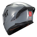 Casca integrala MT Braker SV A12 gri lucios (ochelari soare integrati) - tip viziera: MT-V-28B - DKS435 - punctaj maxim SHARP Te