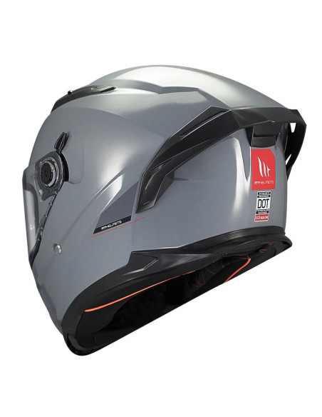 Casca integrala MT Braker SV A12 gri lucios (ochelari soare integrati) - tip viziera: MT-V-28B - DKS435 - punctaj maxim SHARP Te