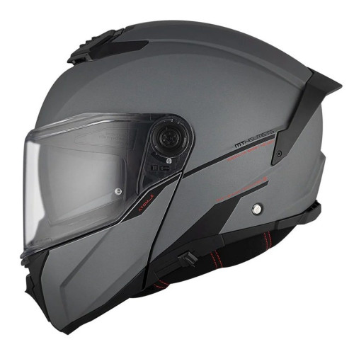 Casca modulabila MT Atom 2 SV A2 titanium mat (ochelari soare integrati) Pinlock Ready - tip viziera: MT-V-35 2
