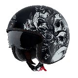 Casca open face motociclete MT Le Mans 2 S SV Breakout B2 negru mat (ochelari soare integrati) - omologare noua ECE 22.06