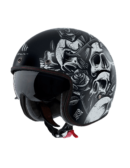Casca open face motociclete MT Le Mans 2 S SV Breakout B2 negru mat (ochelari soare integrati) - omologare noua ECE 22.06