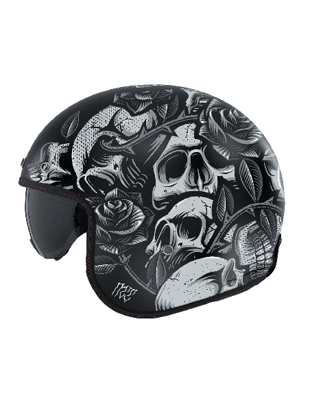 Casca open face motociclete MT Le Mans 2 S SV Breakout B2 negru mat (ochelari soare integrati) - omologare noua ECE 22.06