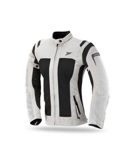 Geaca (jacheta) motociclete femei Touring Seventy vara model SD-JT46 culoare: alb ice/negru