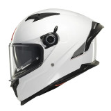 Casca integrala MT Braker SV A0 alb lucios (ochelari soare integrati) - tip viziera: MT-V-28B - DKS435 - punctaj maxim SHARP Tes