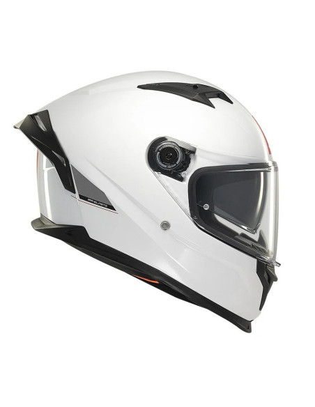 Casca integrala MT Braker SV A0 alb lucios (ochelari soare integrati) - tip viziera: MT-V-28B - DKS435 - punctaj maxim SHARP Tes