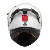 Casca integrala MT Braker SV A0 alb lucios (ochelari soare integrati) - tip viziera: MT-V-28B - DKS435 - punctaj maxim SHARP Tes