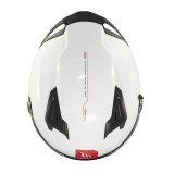 Casca integrala MT Braker SV A0 alb lucios (ochelari soare integrati) - tip viziera: MT-V-28B - DKS435 - punctaj maxim SHARP Tes