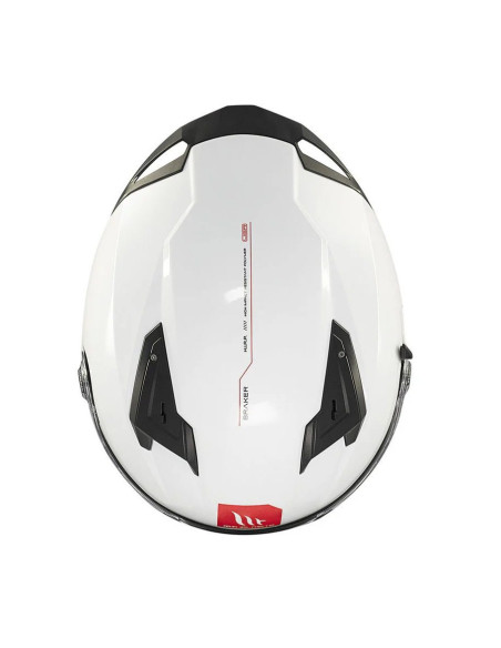 Casca integrala MT Braker SV A0 alb lucios (ochelari soare integrati) - tip viziera: MT-V-28B - DKS435 - punctaj maxim SHARP Tes