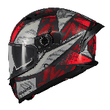 Casca integrala MT Braker SV Fury C5 rosu lucios (ochelari soare integrati) - tip viziera: MT-V-28B - DKS435 - punctaj maxim SHA