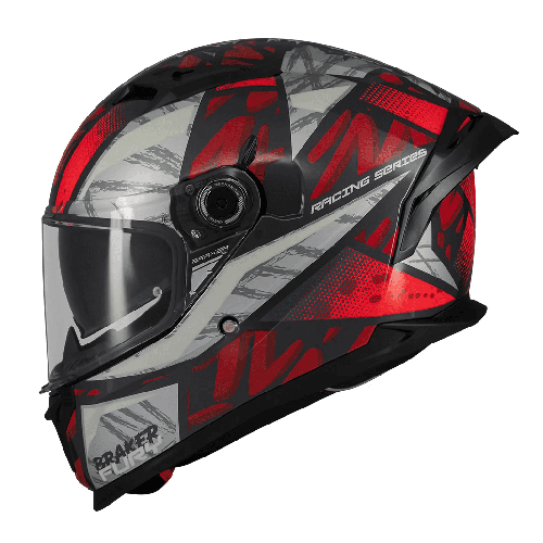 Casca integrala MT Braker SV Fury C5 rosu lucios (ochelari soare integrati) - tip viziera: MT-V-28B - DKS435 - punctaj maxim SHA