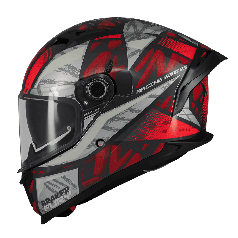 Casca integrala MT Braker SV Fury C5 rosu lucios (ochelari soare integrati) - tip viziera: MT-V-28B - DKS435 - punctaj maxim SHA