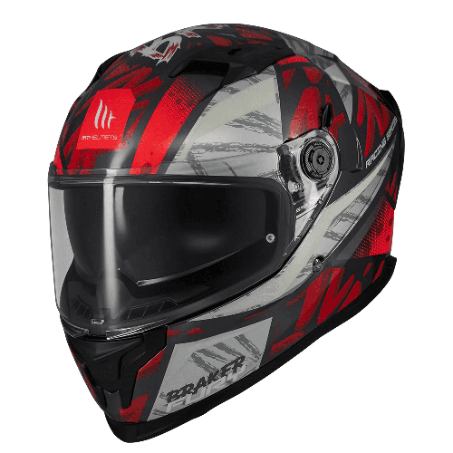 Casca integrala MT Braker SV Fury C5 rosu lucios (ochelari soare integrati) - tip viziera: MT-V-28B - DKS435 - punctaj maxim SHA 2