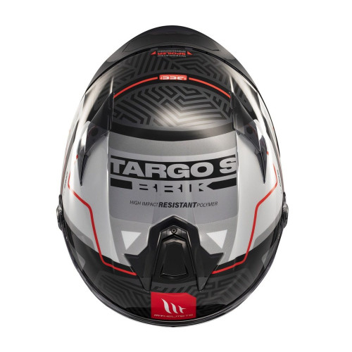 Casca integrala MT Targo S Brik C0 gri lucios - omologare noua ECE 22.06 - tip viziera: MT-V-14B 2