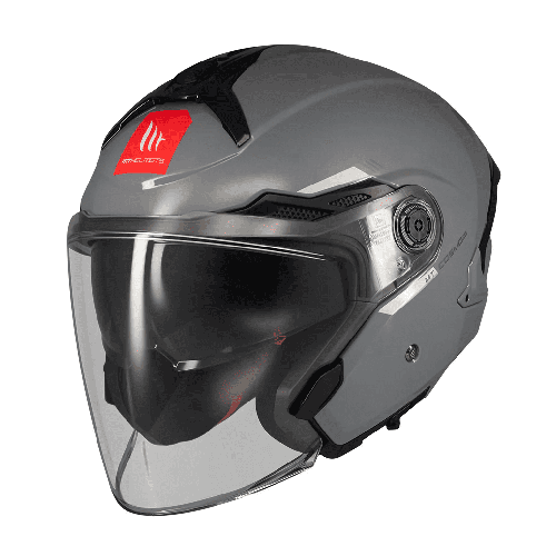 Casca open face motociclete MT Cosmo SV A2 gri lucios (ochelari soare integrati) - tip viziera: MT-V-37 2