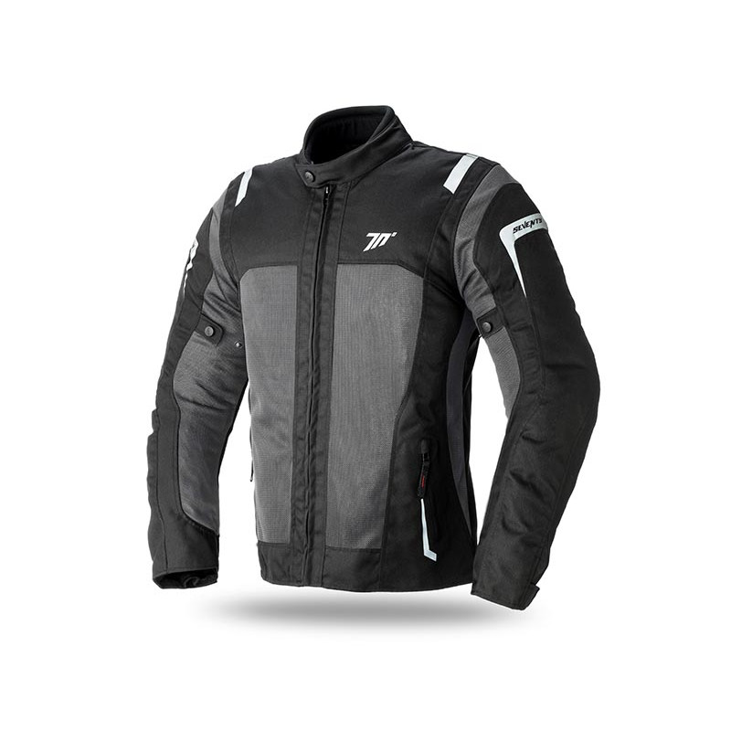 Geaca (jacheta) motociclete femei Touring Seventy vara model SD-JT46 culoare: negru/gri