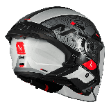 Casca open face motociclete MT Cosmo SV Silence B2 negru/gri lucios (ochelari soare integrati) - tip viziera: MT-V-37