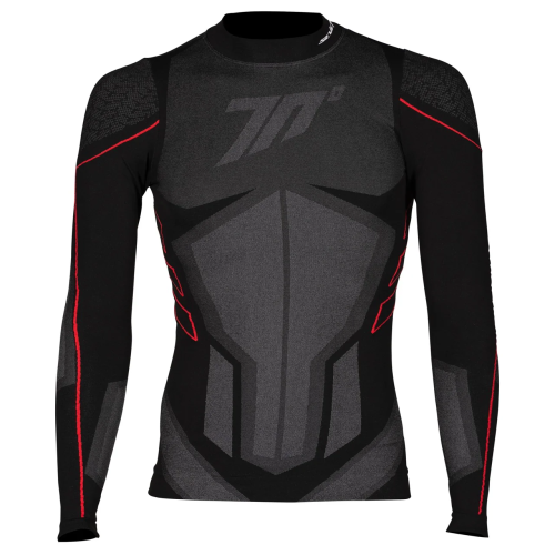 Bluza moto termica (de compresie) Seventy model SD-CT1 culoare: negru/gri - unisex 2