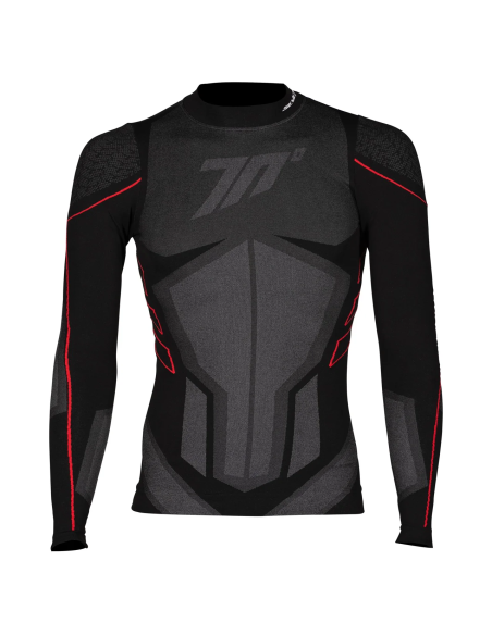 Bluza moto termica (de compresie) Seventy model SD-CT1 culoare: negru/gri - unisex
