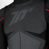 Bluza moto termica (de compresie) Seventy model SD-CT1 culoare: negru/gri - unisex