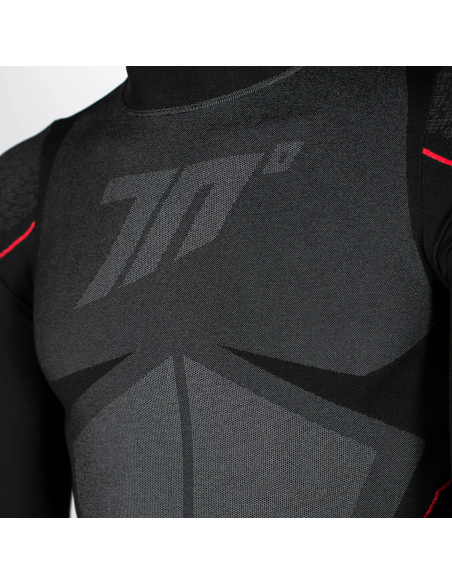 Bluza moto termica (de compresie) Seventy model SD-CT1 culoare: negru/gri - unisex