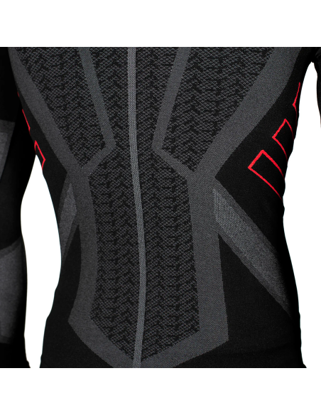 Bluza moto termica (de compresie) Seventy model SD-CT1 culoare: negru/gri - unisex