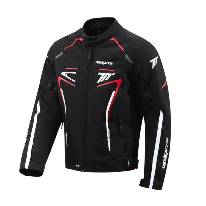 Geaca (jacheta) barbati Racing Seventy iarna model SD-JR65 Piston culoare: negru/rosu/alb
