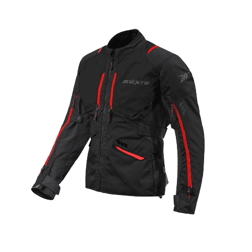 Geaca (jacheta) motociclete barbati ADV/Touring Seventy all season/iarna model SD-JT67 Tanami culoare: negru/rosu
