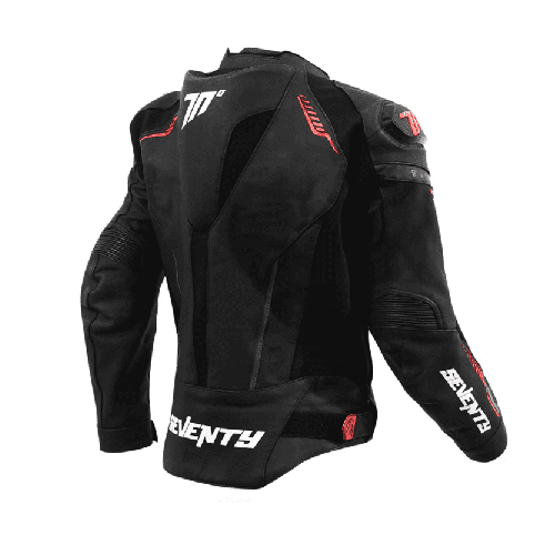 Geaca (jacheta) motociclete barbati Racing Seventy all season/iarna model SD-JL24 Spoiler culoare: negru/rosu 2