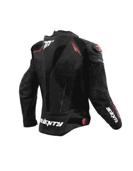 Geaca (jacheta) motociclete barbati Racing Seventy all season/iarna model SD-JL24 Spoiler culoare: negru/rosu
