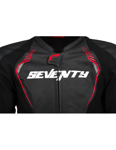 Geaca (jacheta) motociclete barbati Racing Seventy all season/iarna model SD-JL24 Spoiler culoare: negru/rosu