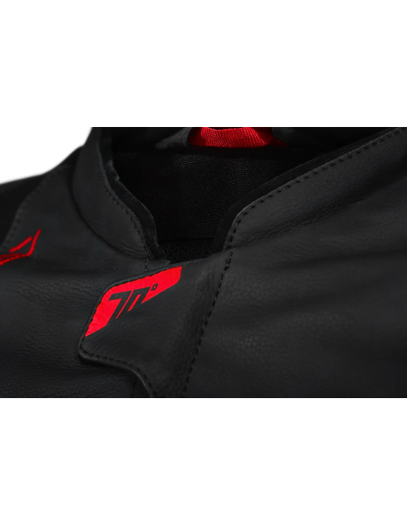 Geaca (jacheta) motociclete barbati Racing Seventy all season/iarna model SD-JL24 Spoiler culoare: negru/rosu