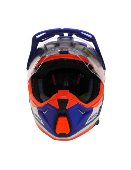 Casca adventure/touring/off road Axxis model Wolf DS Roadrunner C7 albastru lucios – tip viziera: MT-V-20