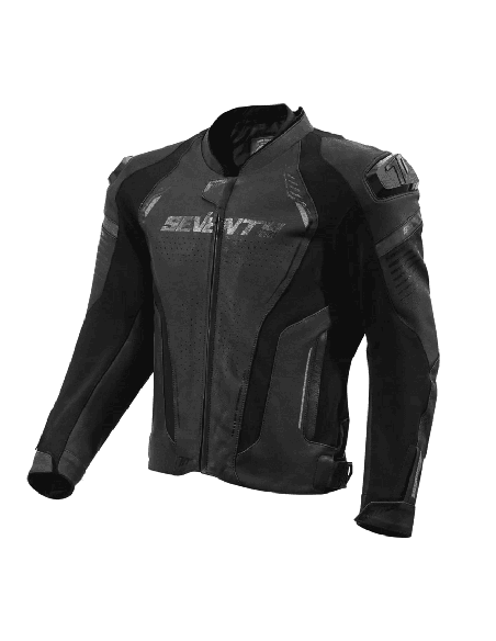 Geaca (jacheta) motociclete barbati Racing Seventy all season/iarna model SD-JL24 Spoiler culoare: negru