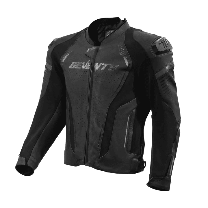 Geaca (jacheta) motociclete barbati Racing Seventy all season/iarna model SD-JL24 Spoiler culoare: negru