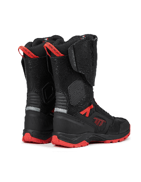 Ghete (cizme) moto Adventure (Touring) Unisex Seventy model SD-BA6 Stelvio culoare: negru/rosu