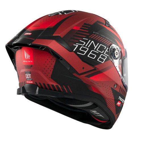 Casca integrala MT Thunder 4 SV Luminence D5 rosu mat (ochelari soare integrati) - tip viziera: MT-V-28B 2